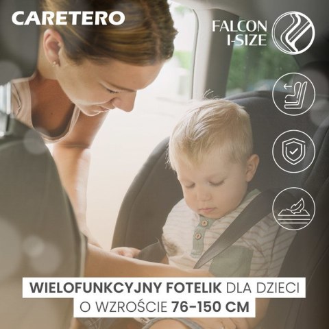 FOTELIK FALCON I-SIZE BLACK (76-150)